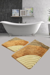 Mijölnir Well - Caramel Juego de Alfombras de Baño Acrílicas